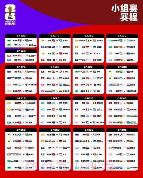 2026世界杯比赛时间哪里看